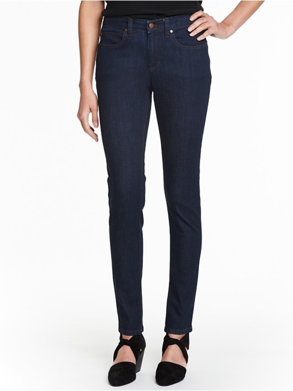 Eileen Fisher NEW Indigo Dark Blue Womens Skinny Jeans 8